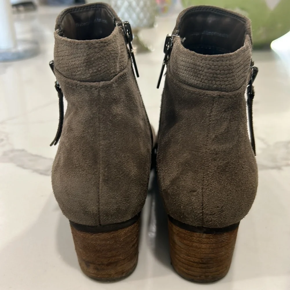 Blondo Isaac Water Proof Dark Taupe Ankle Boots Sizec‎ 71/2 M